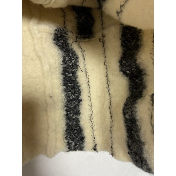 Susan Bristol 100% Wool Blend Hand Embroidered Sequin Zip-Up Cardigan Sweater Gi - Picture 7 of 10